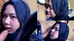 Jilbab Manis Mengulum Batang Keras Adik