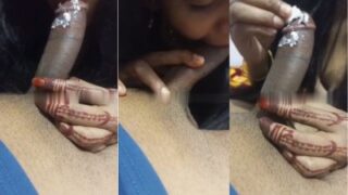 Istri Memberikan Blowjob Desi Yang Licin Dan Sensual Pada Suaminya