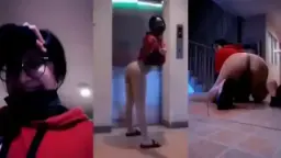 Gadis Tiktok Viral Cantik Menggoda Di Lorong Apartemen