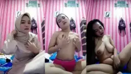Jilbab Basah Remasan Payudara Pacar