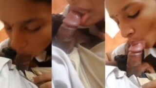 Pacar Ceweknya Ngentot Di Rumah Pacarnya, Ngasih Blowjob Gaya Desi Yang Bikin Panas