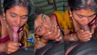 Wanita Berstatus Istri Memberikan Servis Mulut Bergaya Telugu Pada Mantan Kekasihnya