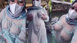 Jilboobs Baju Tembus Pandang Basah Kuyup Di Kolam, Bikin Ngaceng.