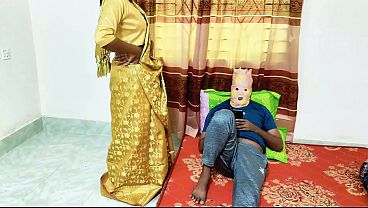 Bidadari Saree, Bhabhi Mesra Bercinta Dengan Suami