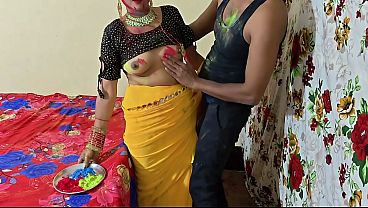 Dever Bhabhi Main Holi Ke Rang Mein Chudai, Clear Hindi Audio Ke Saath