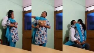 Pasangan India Selatan Ngewe Di Ruang Kantor, Kabin Panas Penuh Gaya.